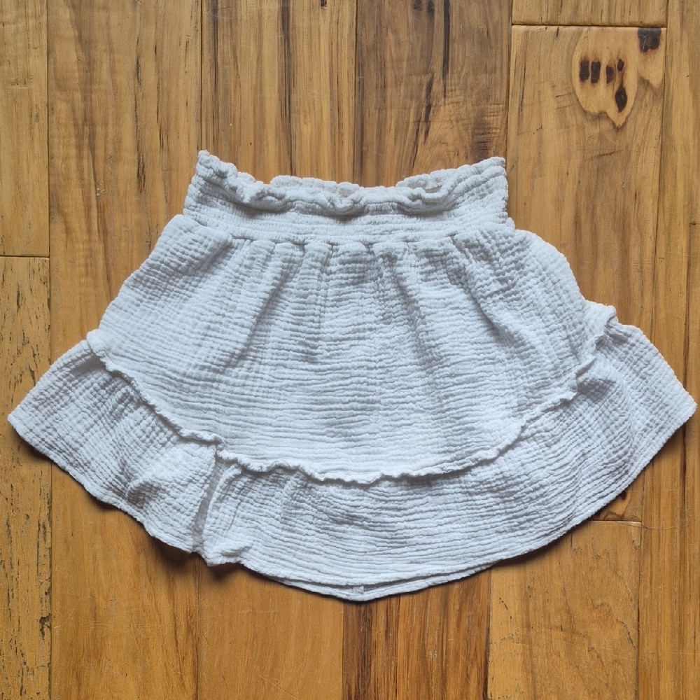 Wild Fable Textured White Mini Skirt